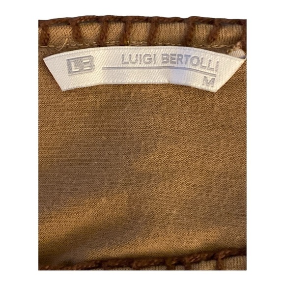 Luigi Bertolli top, size M, light brown viscose blend.  Embroidery and stitching - Picture 5 of 5